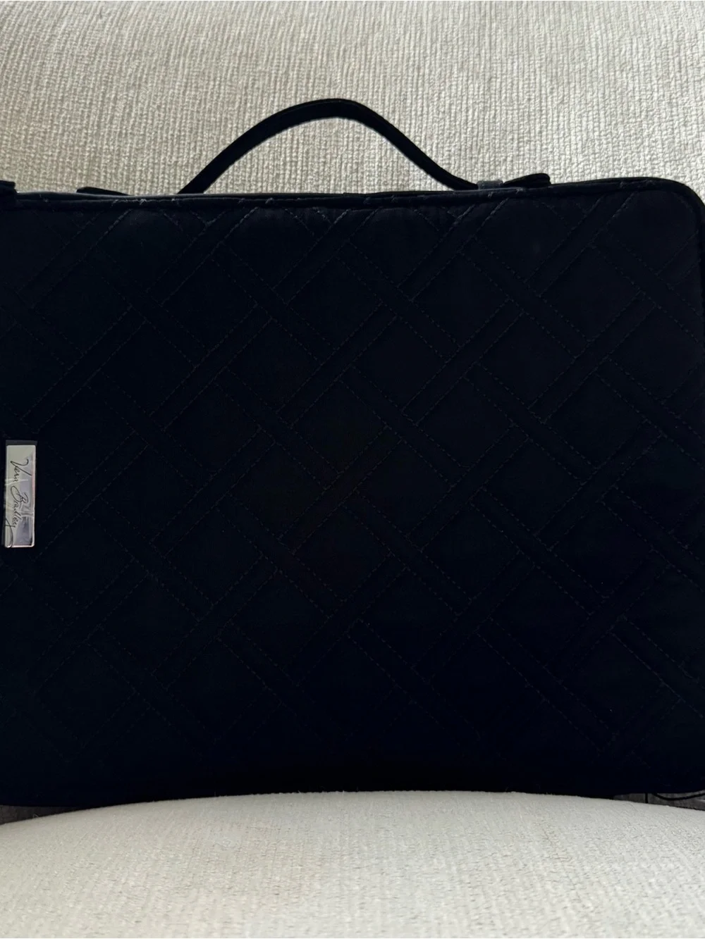 Vera Bradley Tablet Tamer Organizer Classic Black Quilted Zip Around NEW w/ Tags